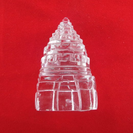 Lab Tested 64.420 Gram Natural Crystal Shree Yantra | Sphatik Shri Yantra | Shree Maha Laxmi Yantra